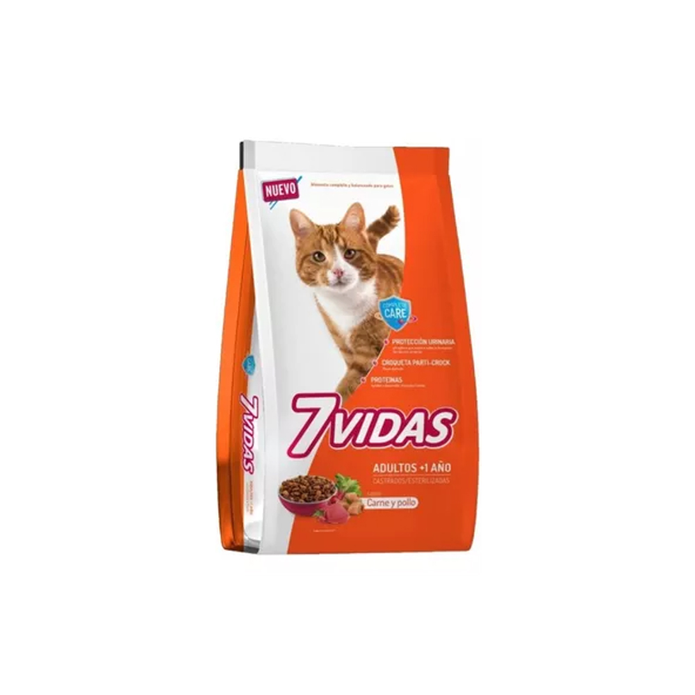 7 Vidas Gato Carne y Pollo x 10 Kg