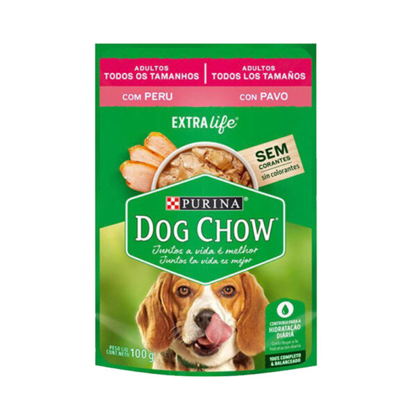 Dog Chow Pouch Pavo 100g