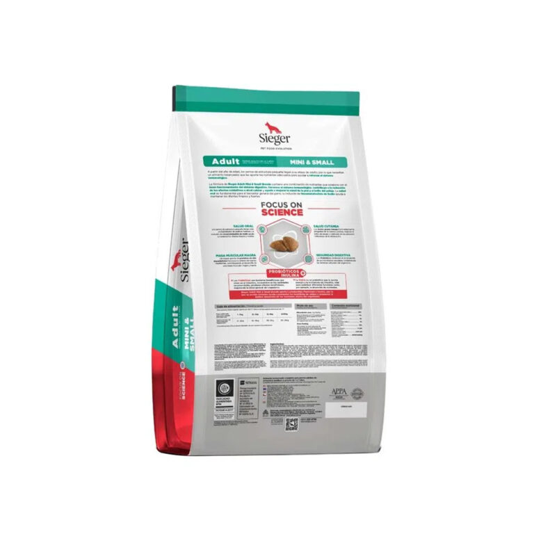 Sieger Adultos RP 2 Sieger Perro Adulto Raza Pequeña x 3kg