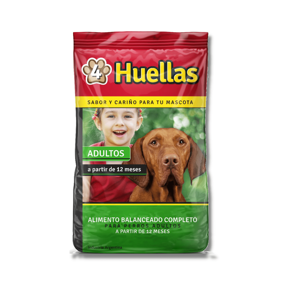4 Huellas Perro Adultos x 20 Kg