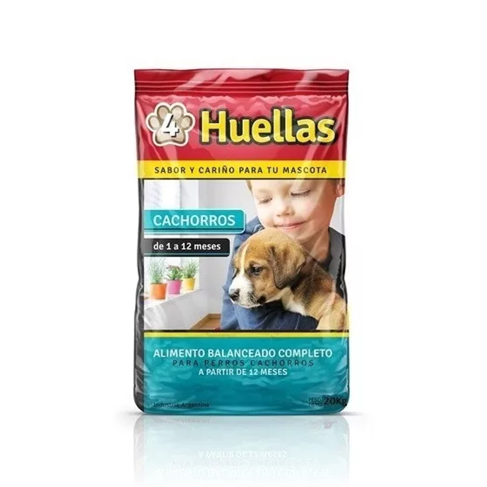 4 Huellas Cachorro x 20 Kg.