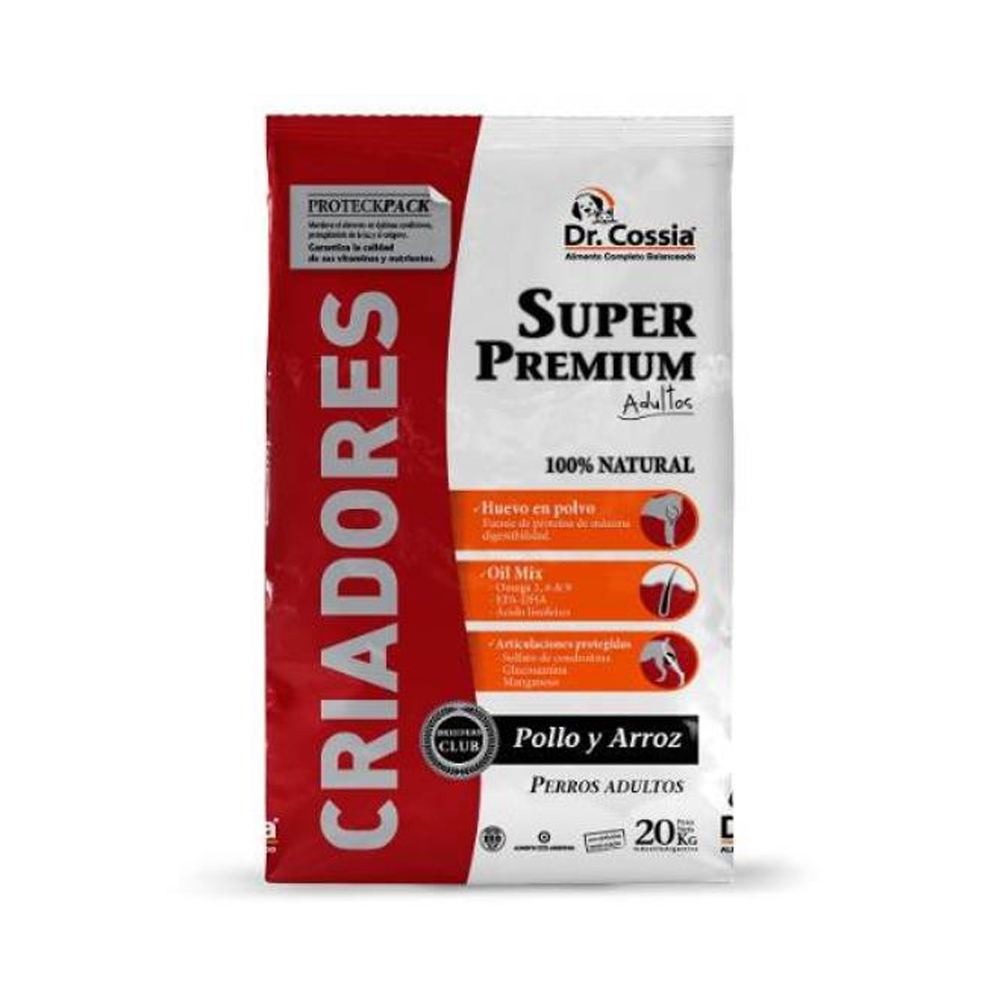 Dr. Cossia Super Premium Criadores Perro Adulto x 20kg