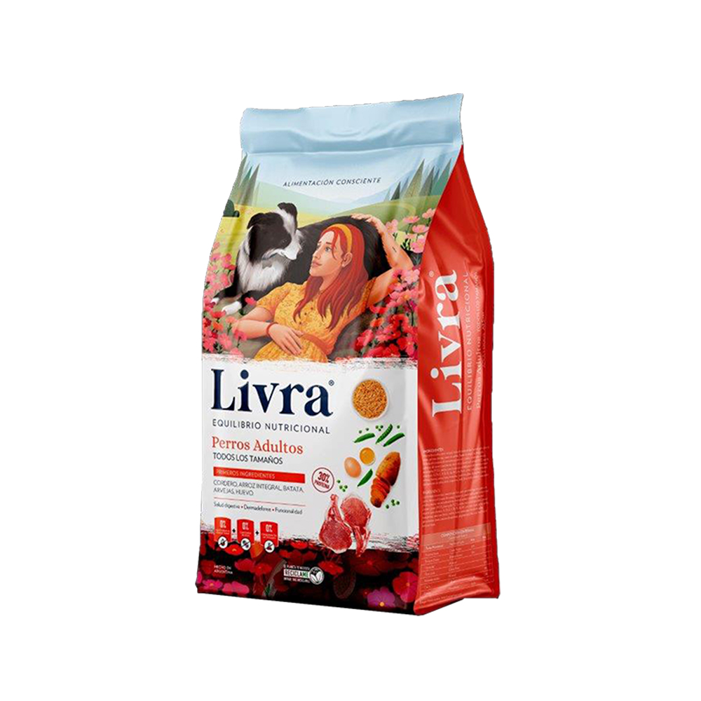 Livra Perro Adulto Cordero x 3 Kg
