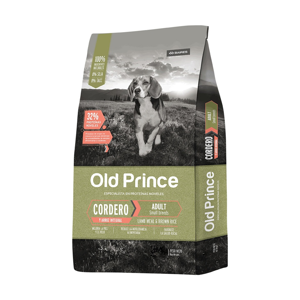 Old Prince Novel Cordero y Arroz Adulto R. Pequeña x 7,5kg