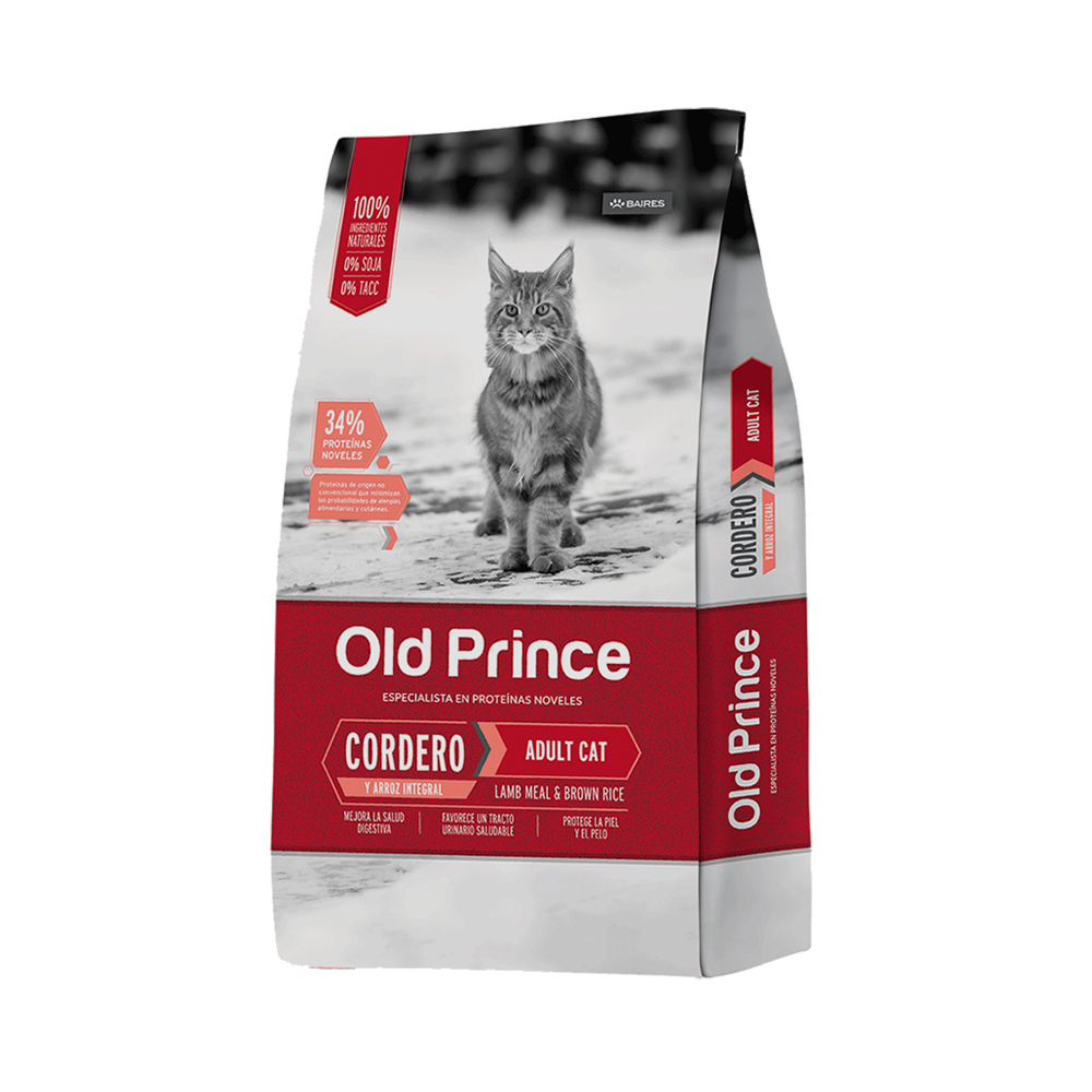 Old Prince Gato Novel Cordero y Arroz x 1kg