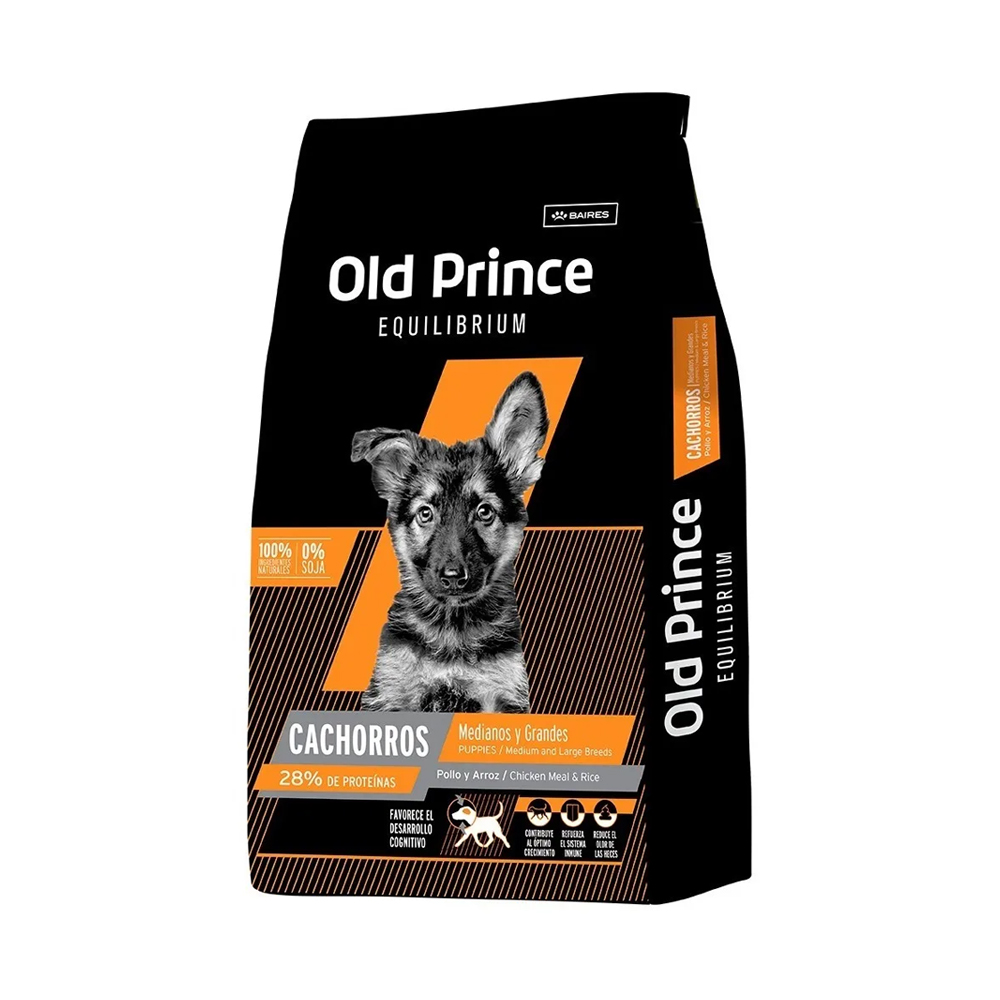 Old Prince Equilibrium Cachorro Med / Grande x 15kg