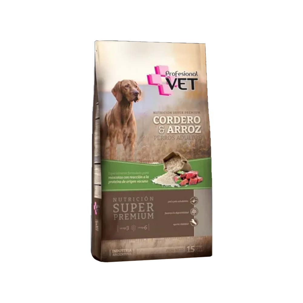 Profesional Vet Cordero Perro Adulto x 15 Kg