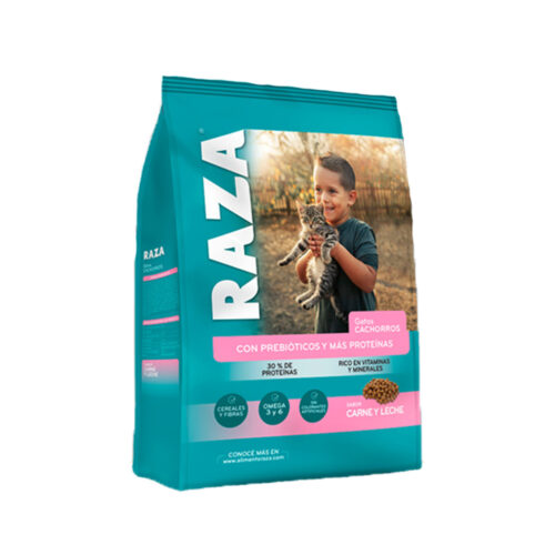 Raza Gatito Carne y Leche x 8 Kg