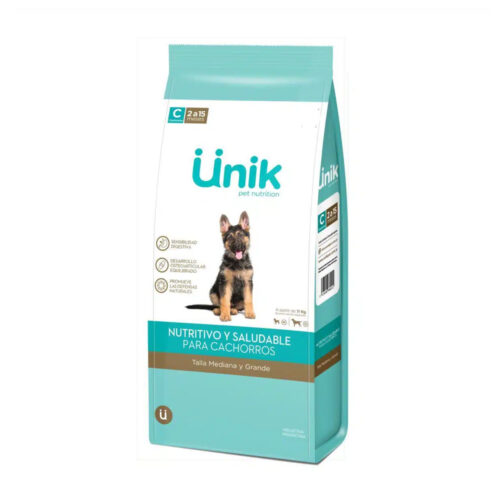 Unik Perro Cachorro Raza Mediana y grande x 15kg