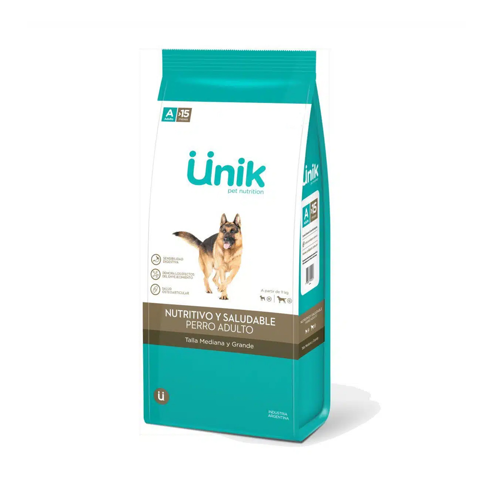 Unik Perro Adulto Raza Mediana y Grande x 15kg
