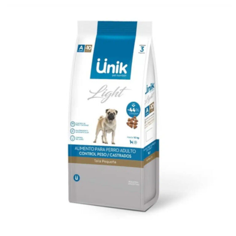 Unik Light Perro Adulto Raza Pequeña x 7,5 Kg