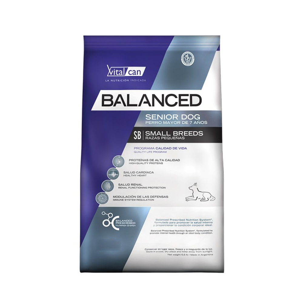 Vital Can Balanced Perro Senior Raza Pequeña x 3kg
