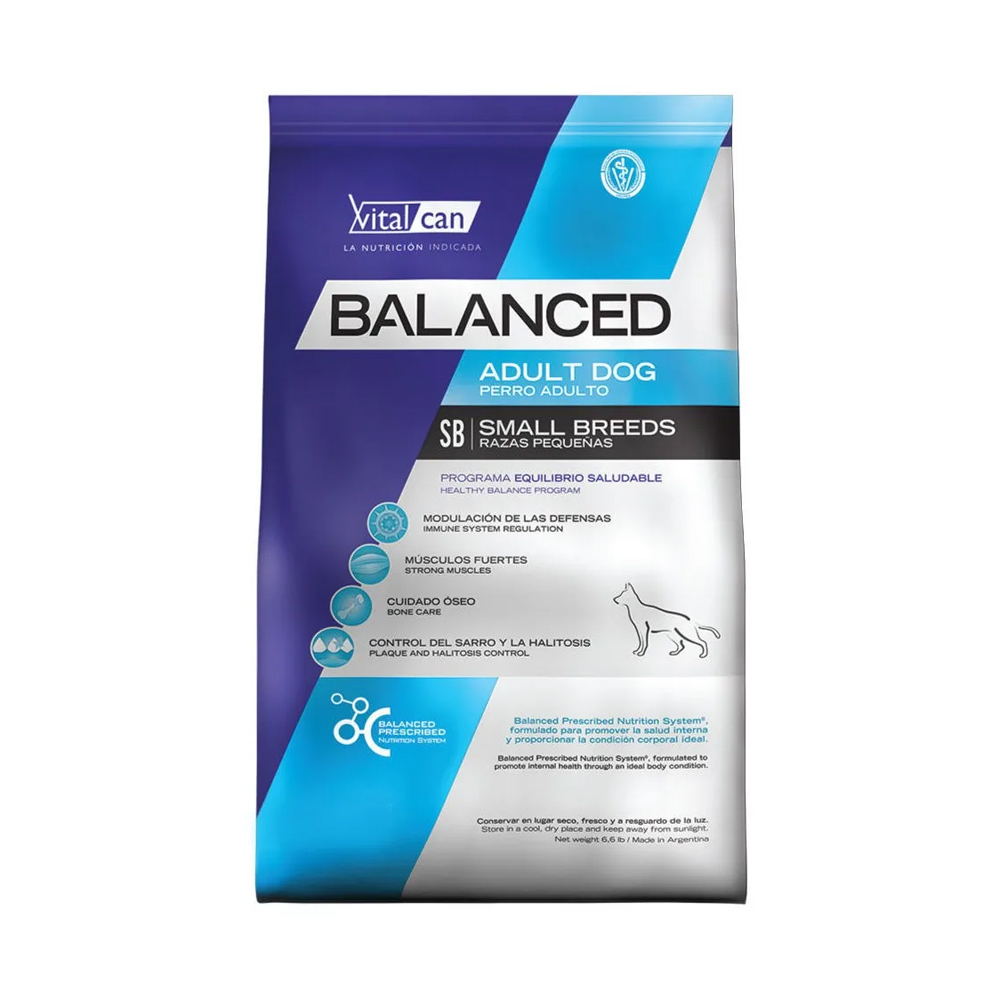 Vital Can Balanced Perro Adulto Raza Pequeña x 3kg