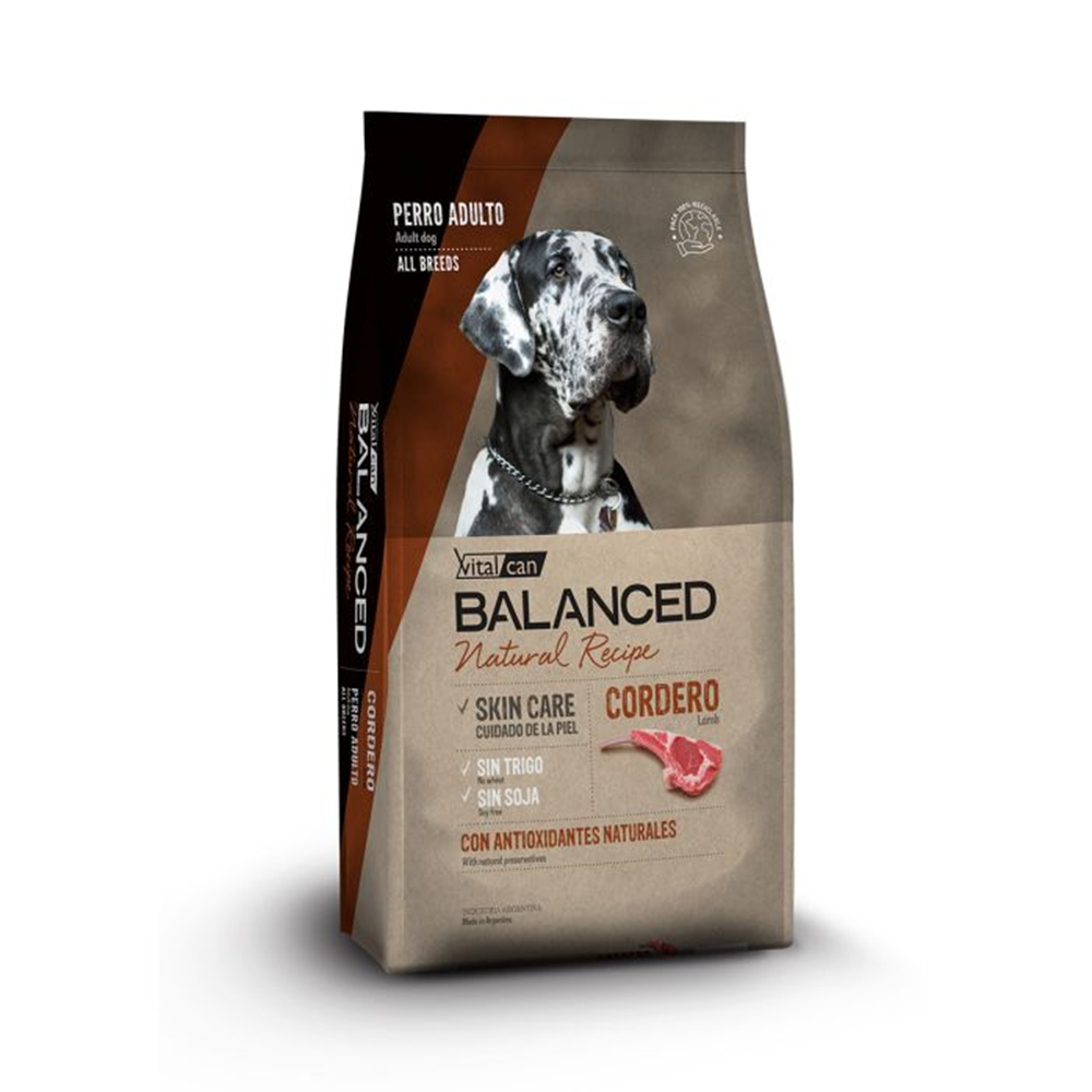 Vital Can Balanced Natural Recipe Cordero x 15kg