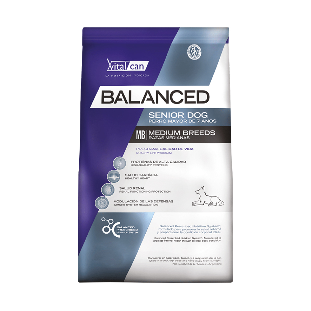 Vital Can Balanced Perro Senior Raza Mediana x 3kg