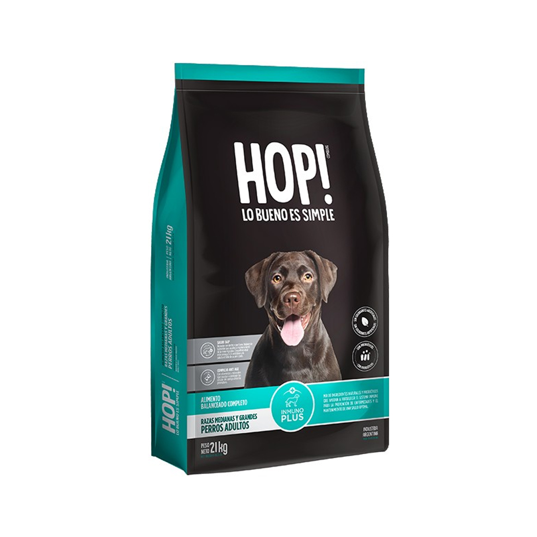 HOP! Perro Adulto Raza Med/Grande x 21 Kg