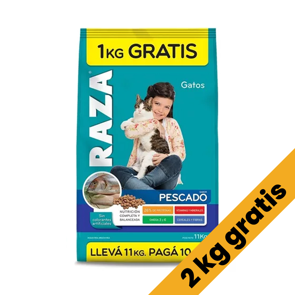 Raza Gato Pescado x 10 Kg