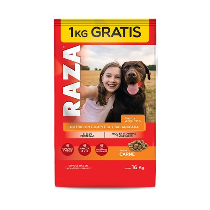 Raza Perro Adulto Carne x 15 Kg