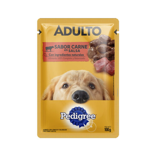 Pedigree Pouch Perro Adulto RP Carne x 100 Gr x Unidad