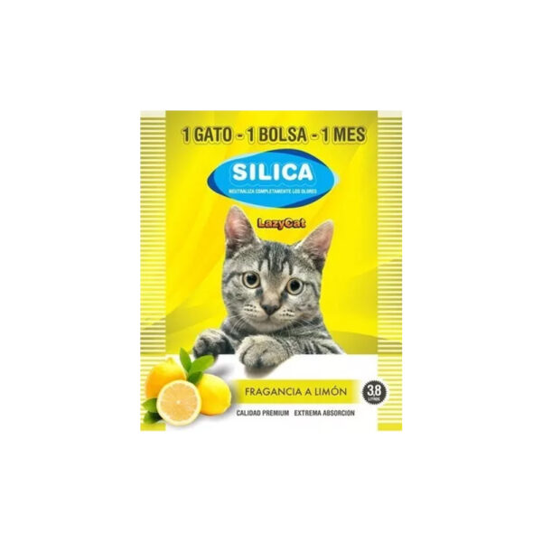 Piedras Silica Lazy Cat - Limón 3,8 L